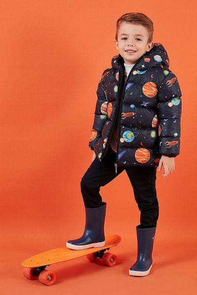 Lela Extra Padded Soft Fleece Hooded Puffer Coat Boys' Coat 5763003