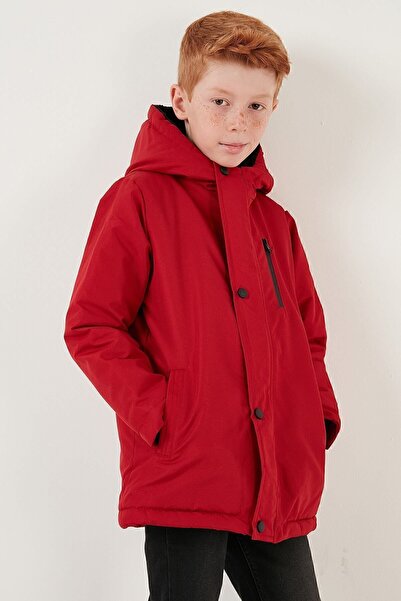 Lela Hooded Puffer Coat with Zipper Pockets Boy's COAT 6492325
