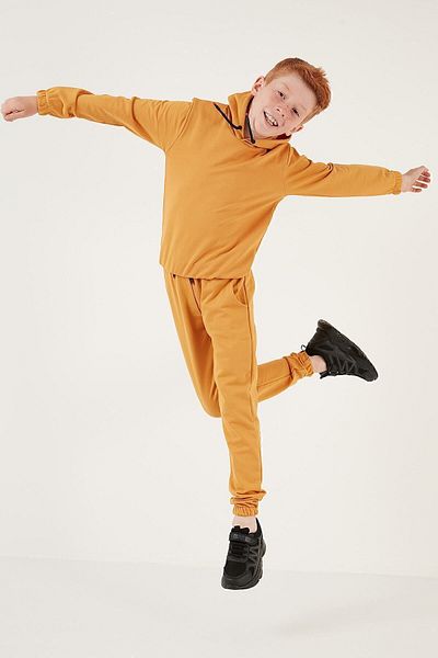 Lela Hooded Pocketed Cotton Children's Suit Unisex Children's SUIT 5922021