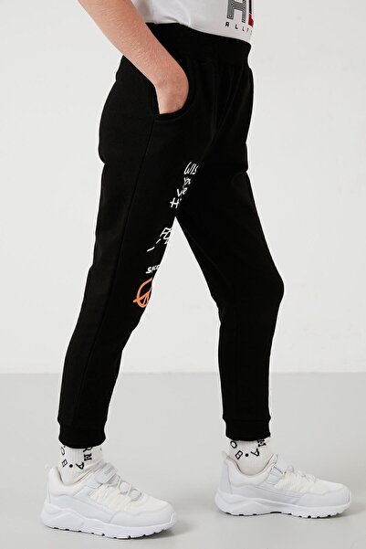 Lela Baskılı Kapüşonlu Cepli % 100 Pamuk Çocuk Takım Unisex Çocuk Takım 5922017