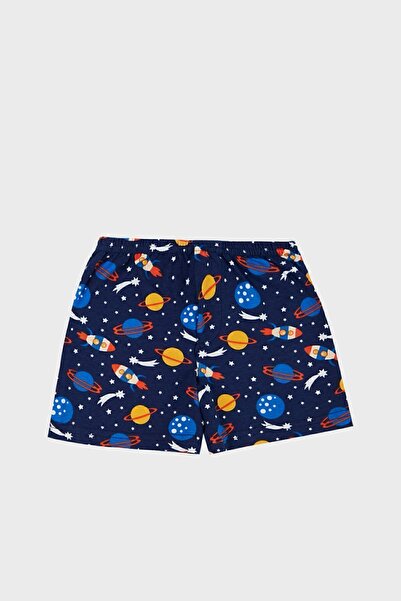 Lela Set de lenjerie intimă din bumbac elastic, cu decolteu, boxer, 2 piese, pentru fete și băieți, cu pantaloni scurți 6651010