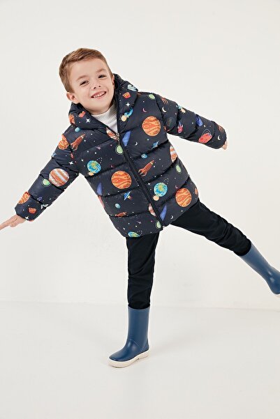 Lela Extra Padded Soft Fleece Hooded Puffer Coat Boys' Coat 5763003