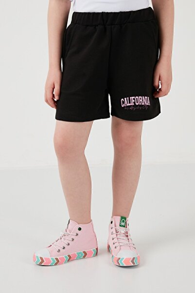 Lela Cotton Printed Crew Neck Shorts Top and Bottom Set Girl's SET6212004