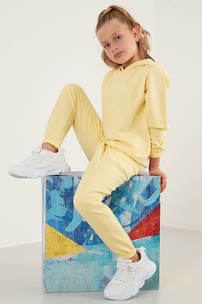 Lela Hooded 100% Cotton Kids Suit with Pockets Unisex Kids Suit 5922021