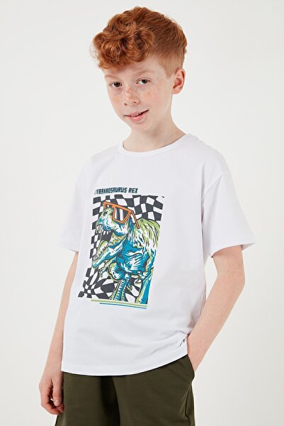 Lela Бавовняний комплект з регулярним кроєм, з велосипедним коміром, шортами та верхньою частиною для хлопчиків TAKIM 6212016