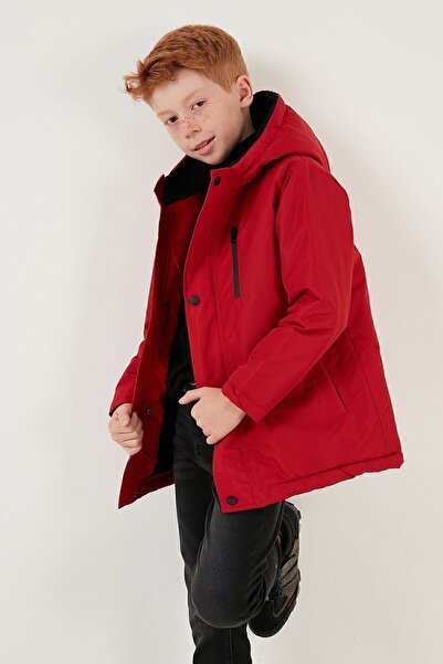 Lela Hooded Puffer Coat with Zipper Pockets Boy's COAT 6492325