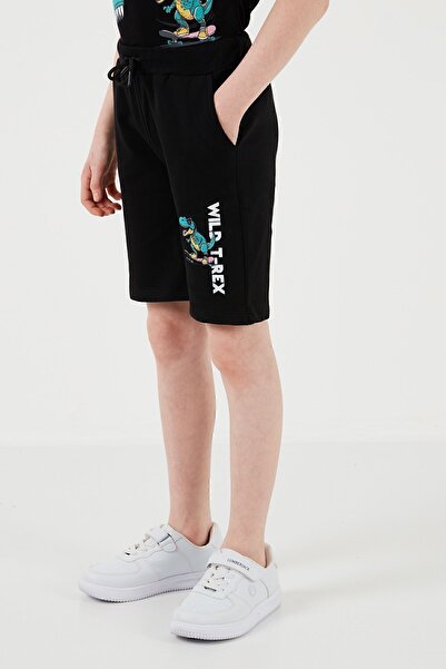 Lela Cotton Regular Fit Crew Neck Shorts Top and Bottom Set Boy's SET6212013