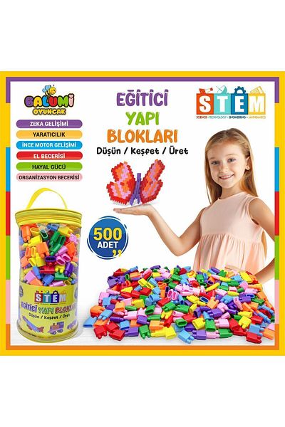 Butik Educational Building Blocks 500 Pieces Stem Training Set