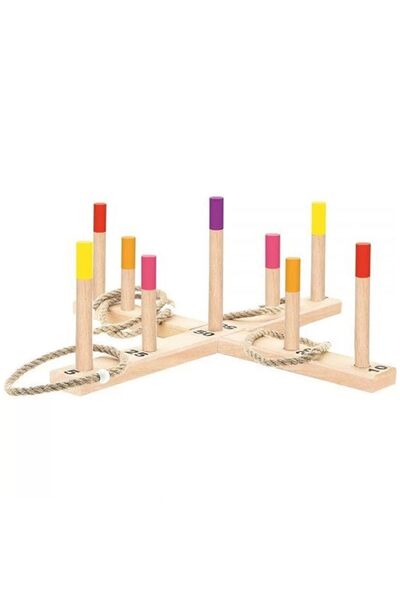TOYFEST Playwood - Wooden Ring Toss Game, in Box
