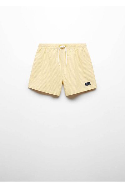 MANGO Kids Costum de baie galben pentru copii