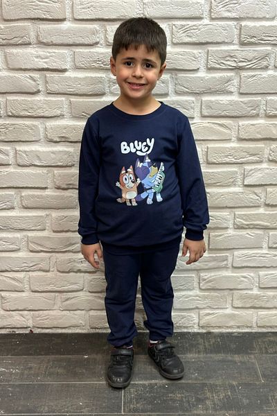endudu Bluey Printed Children's 2-Piece Set - Cotton Kindergarten and Nursery Sets