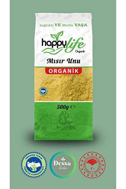 Happy Life Organik Misir Unu 500 Gr