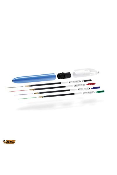 Bic 4 Colors Medium Ballpoint Pen - Box Pack of 12