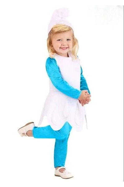 Kadıköy Kostüm Costum pentru copii elegantă Smurfette