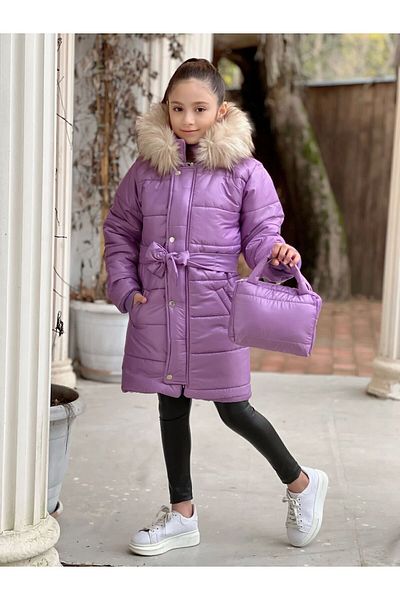 Kids WATERPROOF GIRL'S PUFFLE COAT AND BAG