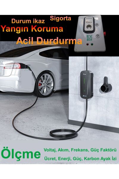 ReparAuto Elektrikli Araç Şarj Istasyonu Korumu Ve Ölçme Panosu 3.5 Kw 16 Amper