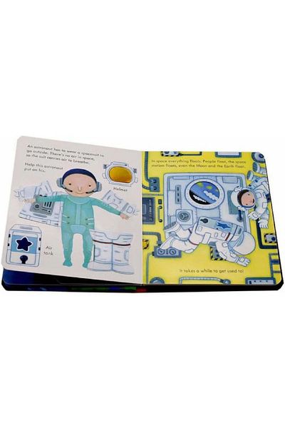 Penguin Books Anna Milbourne Pepp Inside Space - Designed Knitted Plaque Book