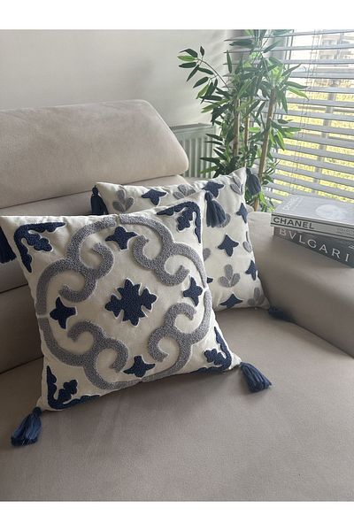 en gözde home PUNCH EMBROIDERED 2 PIECES OF KIRLENT CASE