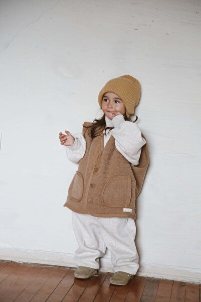 OhlalaKoala Milk Coffee Wellsoft Vest for 1-6 Years Old Children