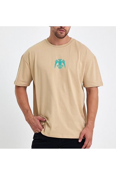 Uniquetex Δικέφαλο μπλουζάκι Oversize Eagle