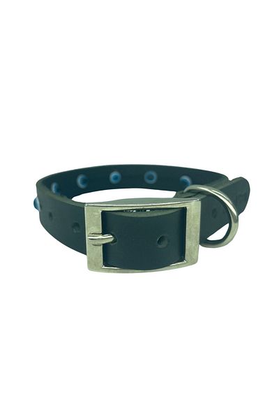 Rebel Dog 2X60Cm Evil Eye Beaded 100% Genuine Leather Dog Collar - Hole M. 45X55Cm