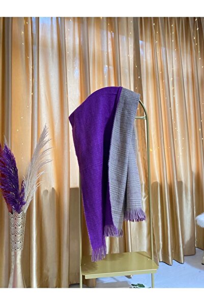 MSASTYLE Çift Taraflı Yumuşak Dokulu Şal Atkı