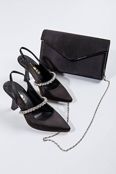 GULT أحذية سهرة نسائية من الساتان مع مجموعة حقيبة