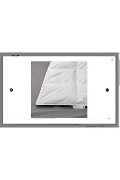 IKEA Fjallbracka Double Quilt, White, 240x220 Cm, Keeps Extra Warm
