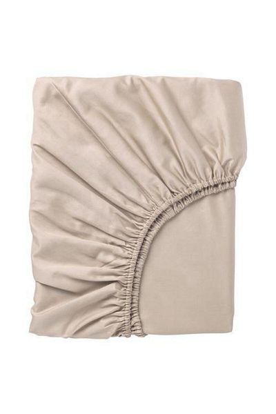 IKEA Nattjasmın Double Elastic Sheet, Light Beige