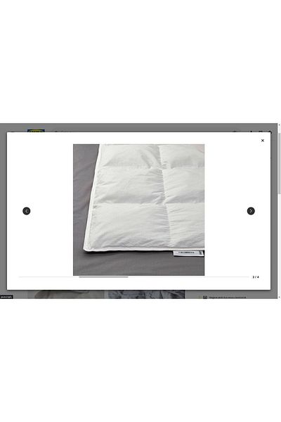 IKEA Fjallbracka Double Quilt, White, 240x220 Cm, Keep Warm