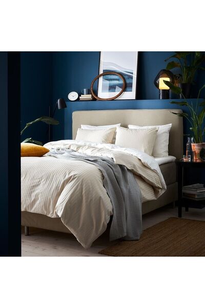 IKEA Nattjasmın Tek Kişilik Nevresim Takımı, Açık Bej