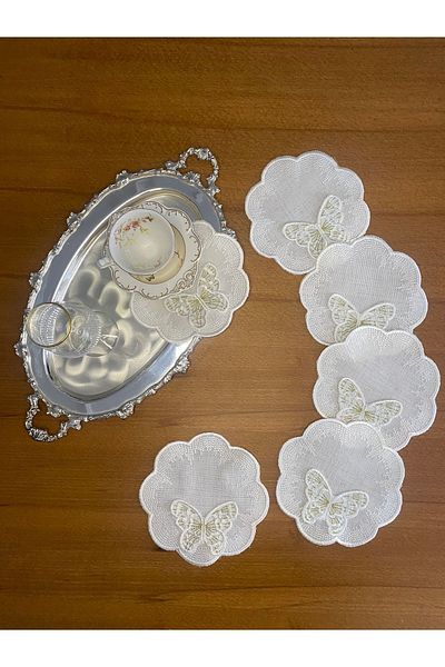 Smiling Home Mobile Butterfly 6 Pieces Cocktail Serving Napkin