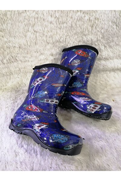 Özgür Kids ERKEK ÇOCUK YAĞMUR ÇİZMESİ (İÇİ POLARLI).