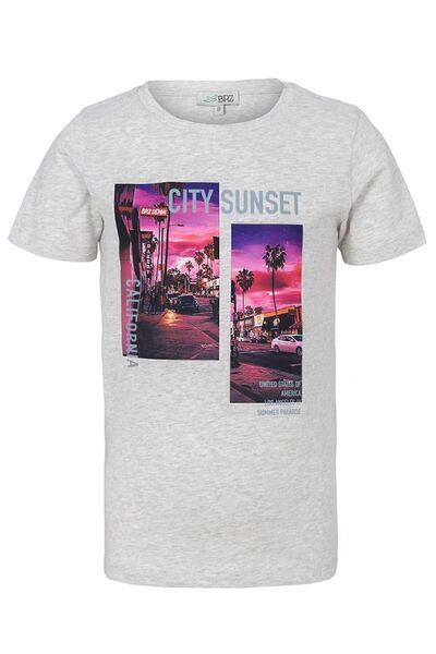 BRZ KIDS Tricou cu mânecă scurtă pentru băiat cu imprimeu Sunset