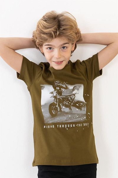 BRZ KIDS Κοντομάνικο μπλουζάκι για αγόρι με στάμπα