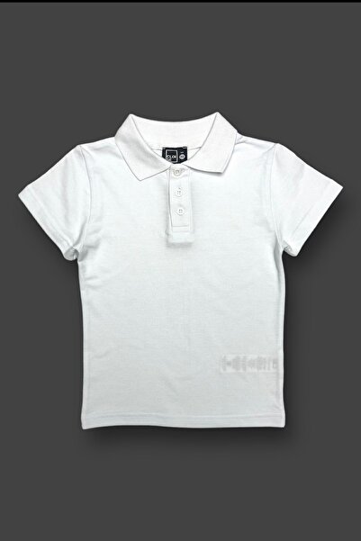 Cloise Unisex dečija polo majica sa kratkim rukavima, bela, T-shirt za školu ...