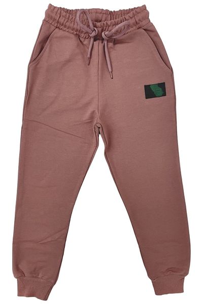 Cloise Lycra 2 Thread Unisex Kids Ribbed Coral Tracksuit Bottom