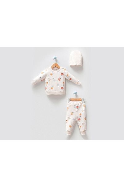 Bubbles PUMPY PRINTED SHOULDER BATTED 2-PIECE SET