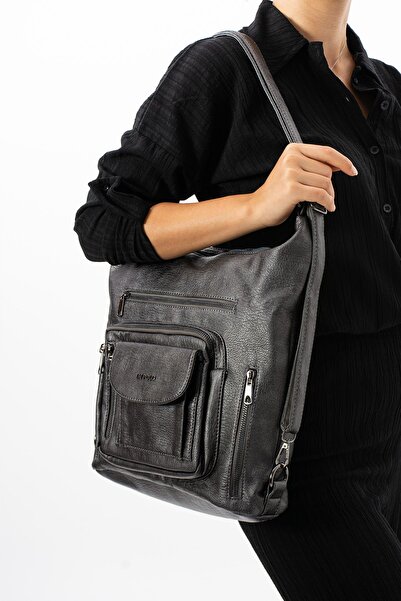 ImPolo M.gridelilah Жіноча сумка на спину та плече - розмір 36x43, багатофункціональна