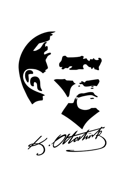 heptex Ütü ile Yapışan Tekstil Transfer Dtf Baskı Görseli - Atatürk A4