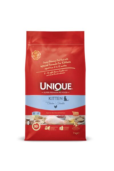 Unique Yavru Kedi (Kitten) Maması Tavuklu 7 kg
