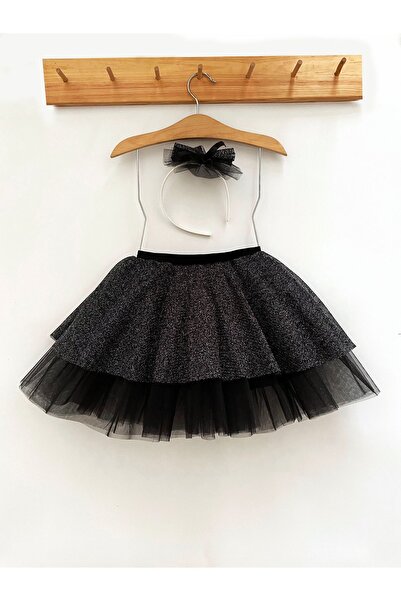 lillia kids 23 aprilie 29 octombrie 19 mai - Set de fuste elastice cu sclipici din tul pentru copii