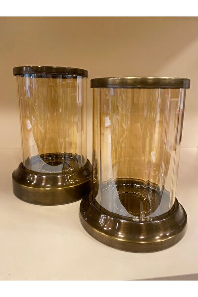 PLUS HOME 2Lİ DEKORATİF MUMLUK ANTİK ESKİTME