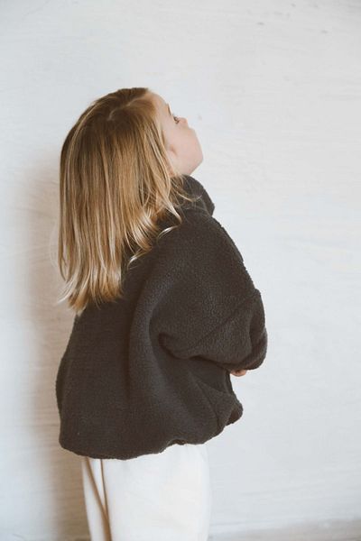 OhlalaKoala Indigo Wellsoft Half Zipper Children's Coat Age 1-6