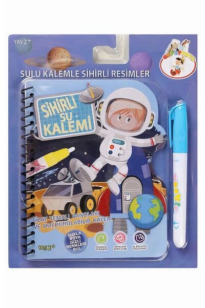 Genel Markalar Uzay ve Astronot Temalı Sulu Sihirli Boyama Kitabı - Özel Sulu...