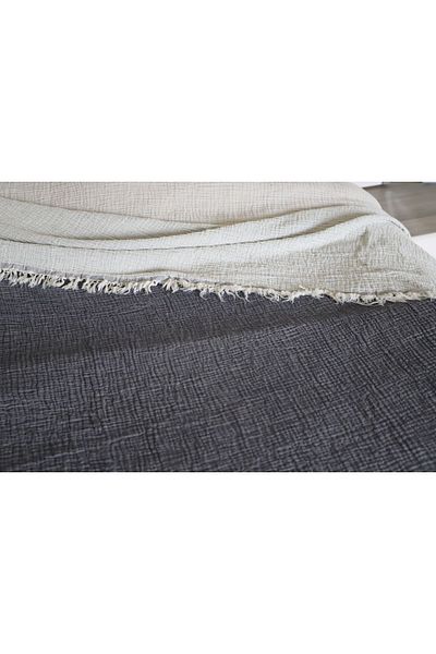Dokubba King Size Muslin Bedspread - 100% Cotton Muslin Pique, 4 Layers - (260×280)