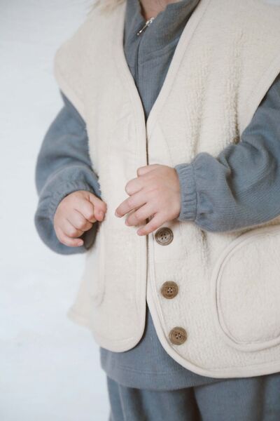 OhlalaKoala Beige Wellsoft Vest for 1-6 Years Old Children