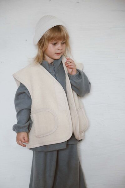 OhlalaKoala Beige Wellsoft Vest for 1-6 Years Old Children