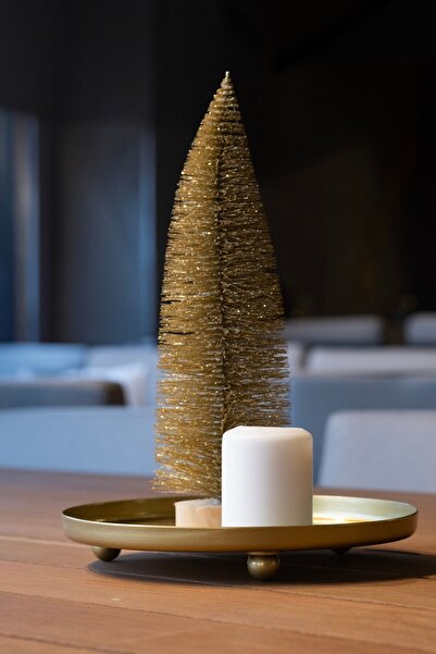 RARART Gold Dekoratif Masaüstü Düzenleyici - Çok Amaçlı Metal Dekor - Rond