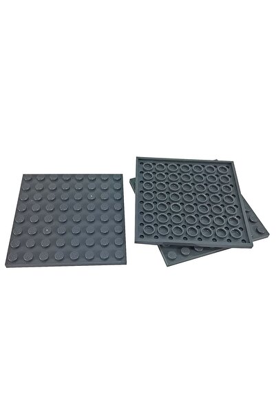 LEGO Moc Custom Aksesuar Creator Plate 8 X 8 Düz Tuğla Açık Gri 2 Adet Gönder...